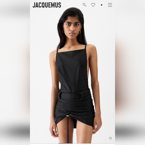 Jacquemus Spiaggia Dress Size XS Black - Picture 1 of 8